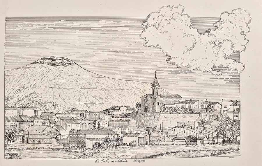 Dibujo a plumilla de Miguel V. Murillo Ordovas